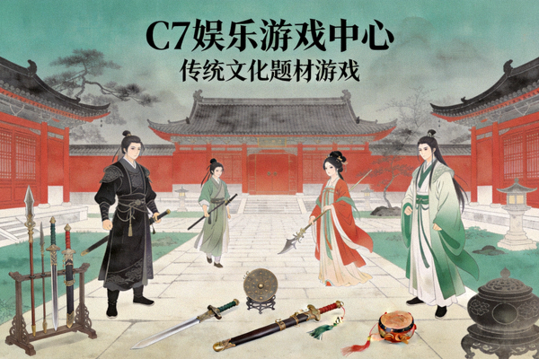 C7娱乐游戏中心传统文化题材游戏展示，画面古风古韵
